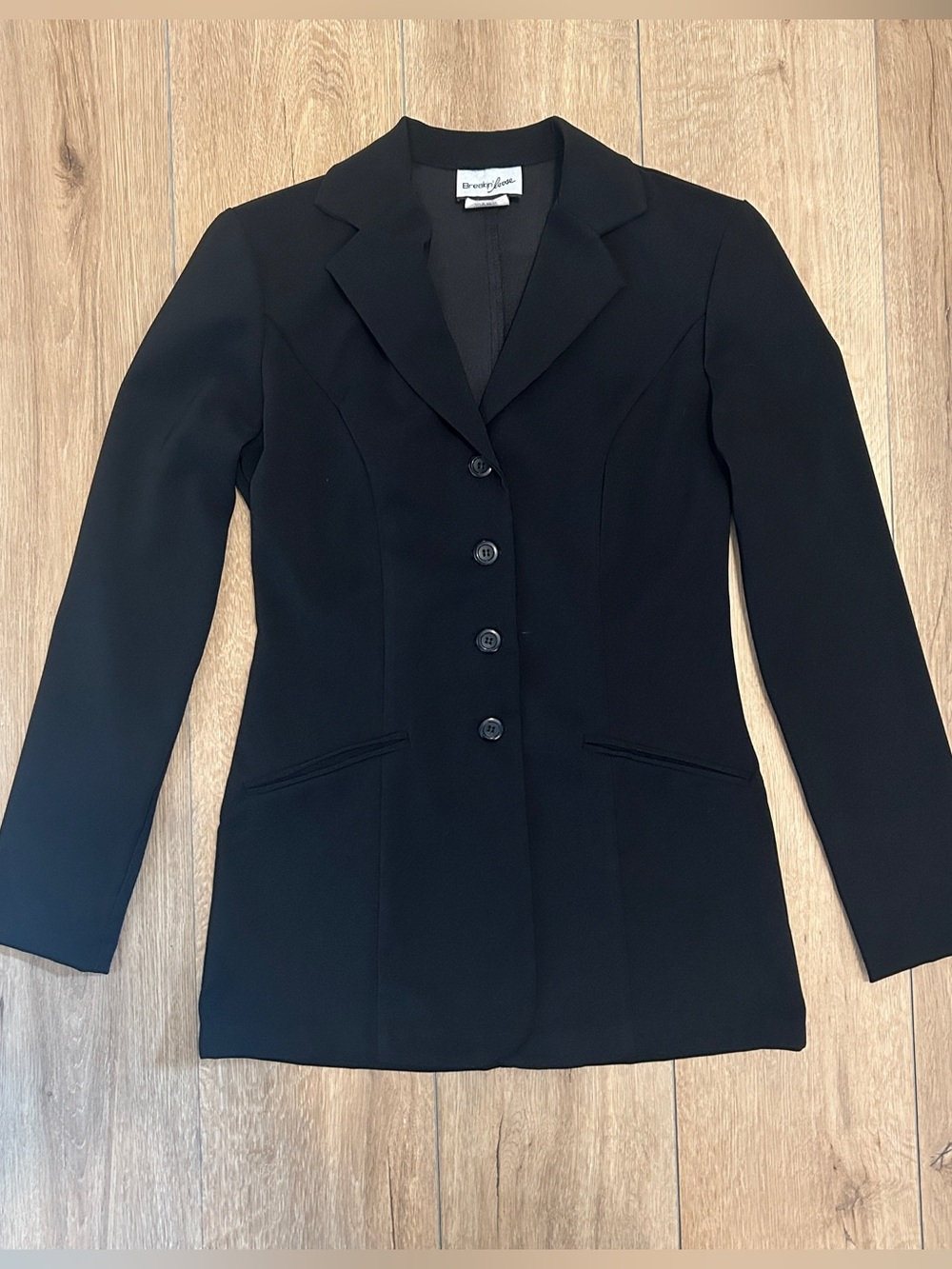 Brooks Brothers Black Tailored Single-Breasted Blazer
